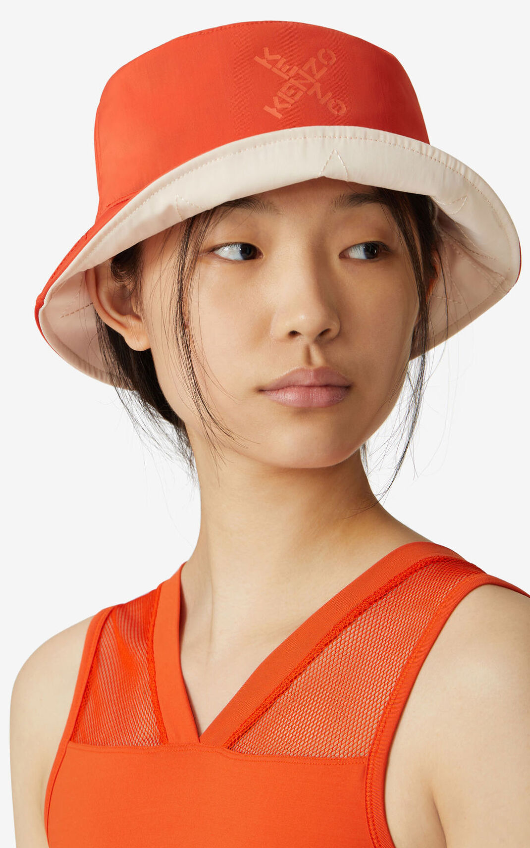 Kenzo Sport Little X Bøttehat Dame - Dyb Orange DK-740100